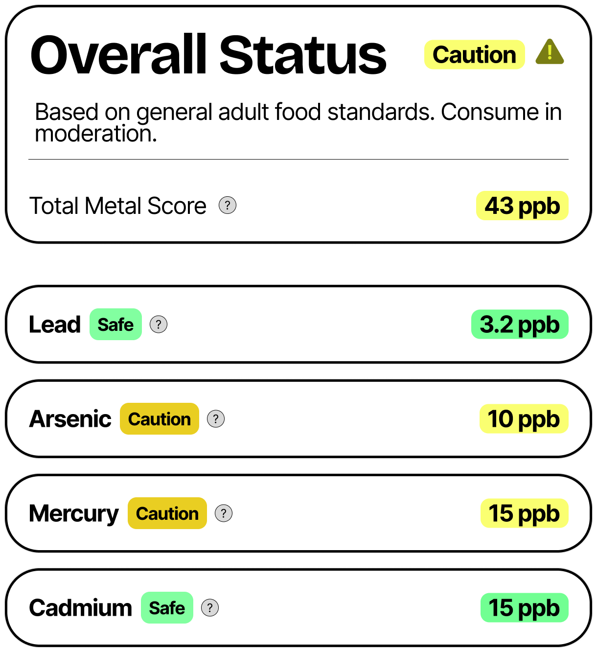 Metal AI app scanning interface